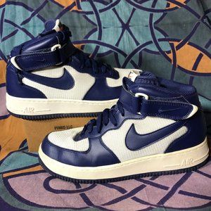 Nike Air Force 1 Mid '07 Shoes Binary Blue White 315123-412 Mens Size 8 AF1